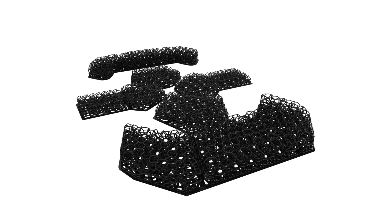 HHV Micro Lattice Helmet Pads (For ATE, FAST, MICH, ACH,ECH)