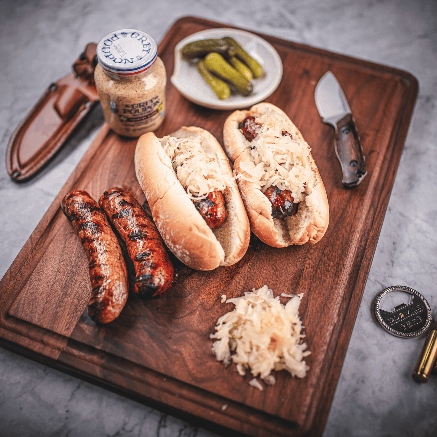 Wagyu Bacon Cheeseburger Bratwurst